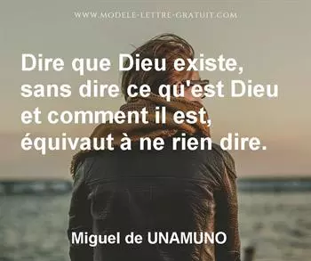 Citation de Miguel de UNAMUNO