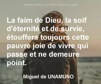 Citation de Miguel de UNAMUNO