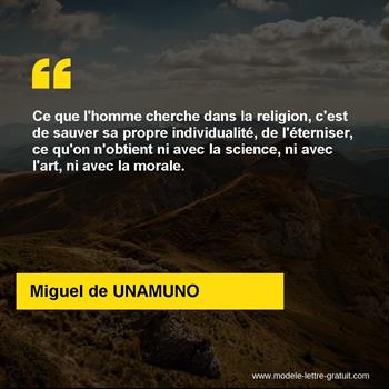 Citation de Miguel de UNAMUNO