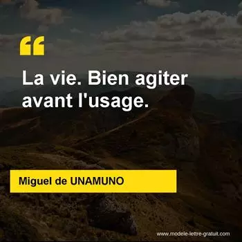 Citation Miguel de UNAMUNO