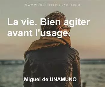 Citation de Miguel de UNAMUNO