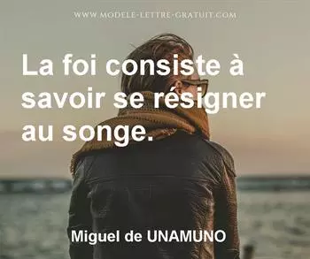 Citation de Miguel de UNAMUNO