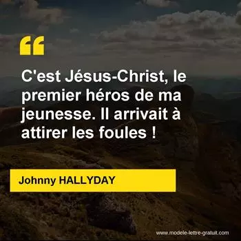 Citation Johnny HALLYDAY