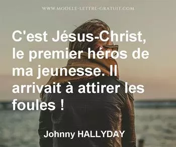 Citation de Johnny HALLYDAY