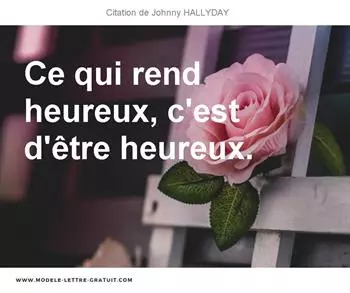 Citations Johnny HALLYDAY