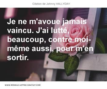 Citations Johnny HALLYDAY