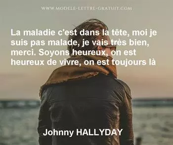 Citation de Johnny HALLYDAY
