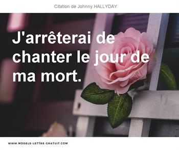 Citations Johnny HALLYDAY