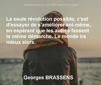 Citation de Georges BRASSENS