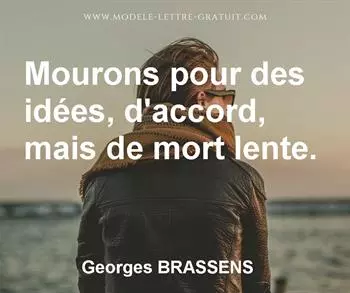 Citation de Georges BRASSENS