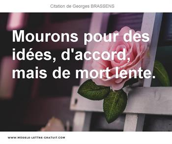 Citations Georges BRASSENS