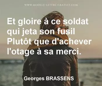 Citation de Georges BRASSENS