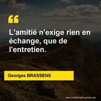 Citation Georges BRASSENS
