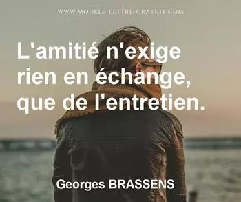 Citation de Georges BRASSENS