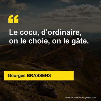 Citations Georges BRASSENS