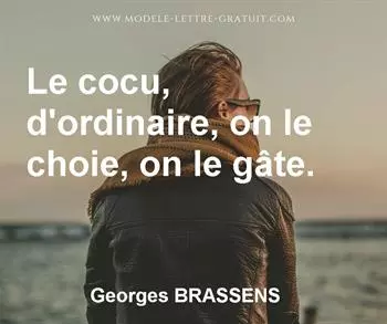 Citation de Georges BRASSENS