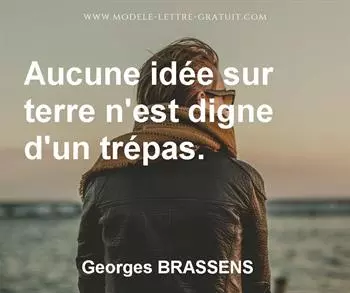 Citation de Georges BRASSENS