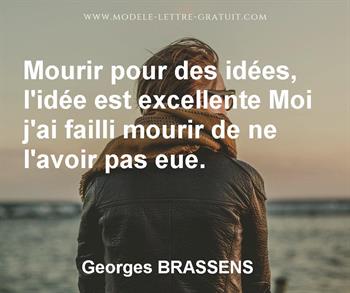 Citation de Georges BRASSENS