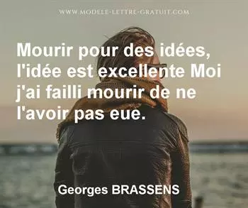 Citation de Georges BRASSENS