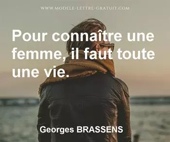 Citation de Georges BRASSENS