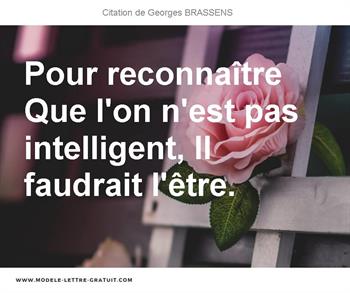 Citations Georges BRASSENS