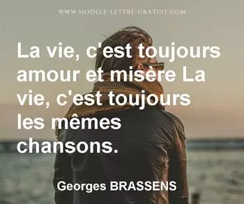 Citation de Georges BRASSENS