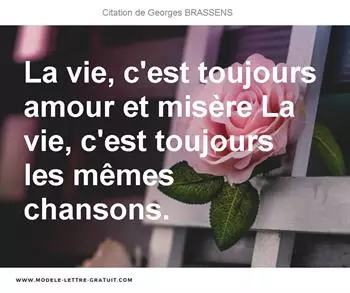 Citations Georges BRASSENS