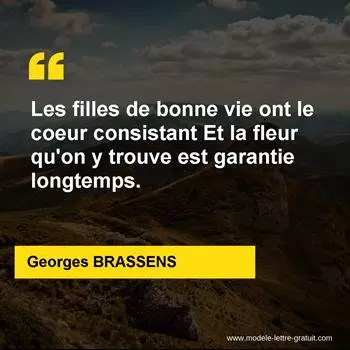 Citation Georges BRASSENS
