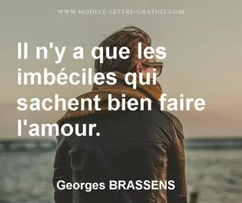 Citation de Georges BRASSENS