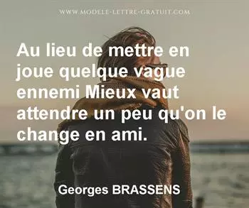 Citation de Georges BRASSENS