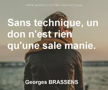 Citation de Georges BRASSENS