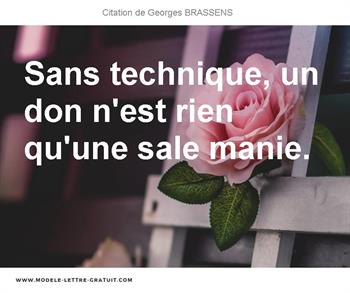 Citations Georges BRASSENS