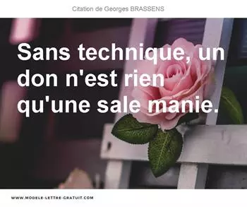Citations Georges BRASSENS