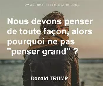 Citation de Donald TRUMP