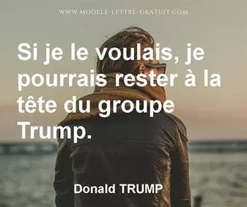 Citation de Donald TRUMP