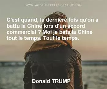 Citation de Donald TRUMP