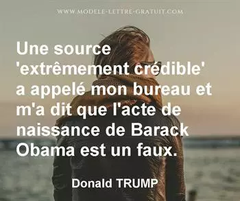 Citation de Donald TRUMP