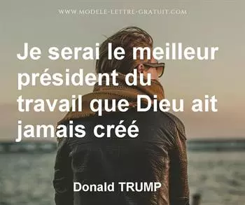 Citation de Donald TRUMP