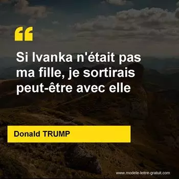 Citation Donald TRUMP