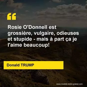 Citation Donald TRUMP