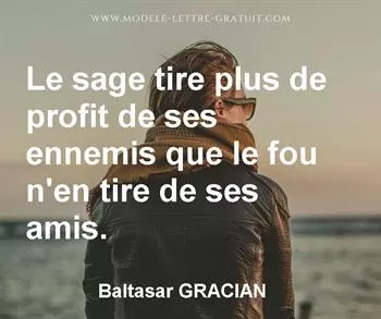 Citation de Baltasar GRACIAN