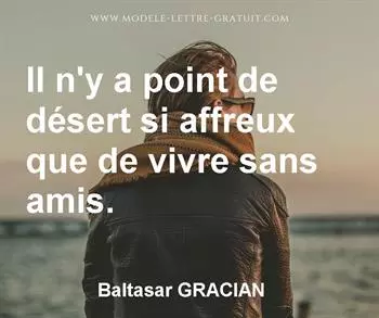 Citation de Baltasar GRACIAN