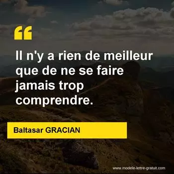 Citation Baltasar GRACIAN