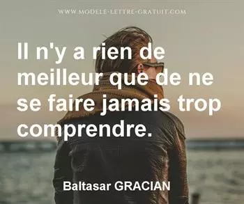 Citation de Baltasar GRACIAN