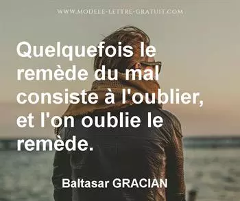Citation de Baltasar GRACIAN