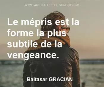 Citation de Baltasar GRACIAN