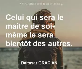 Citation de Baltasar GRACIAN