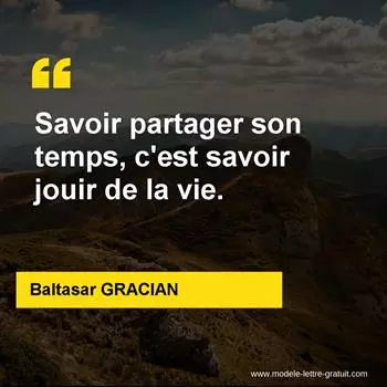Citation Baltasar GRACIAN