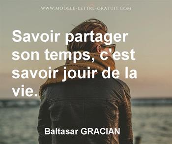 Citation de Baltasar GRACIAN