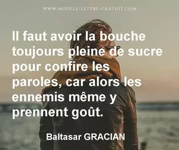 Citation de Baltasar GRACIAN